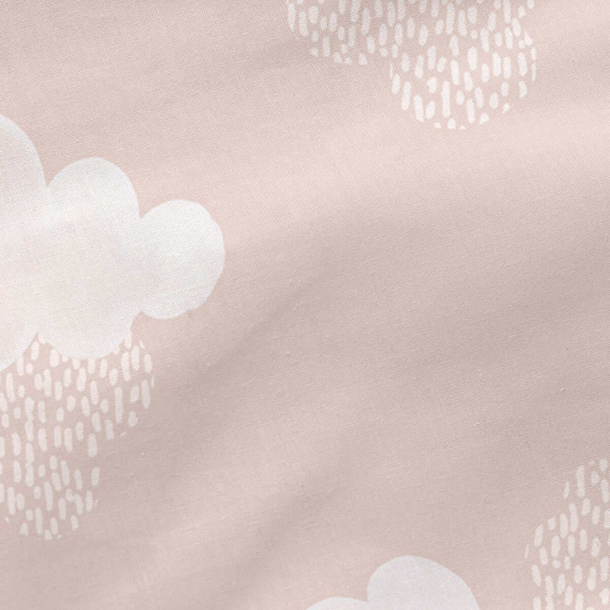 Pilotă cu umplutură HappyFriday Basic Clouds Roz 105 x 200 cm
